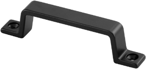 Afbeeldingen van Greep 90mm opschroevend mat zwart