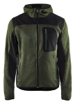 Afbeeldingen van Blåkläder/Gebreid vest met softshell/4930/Army Groen/Zwart/XL