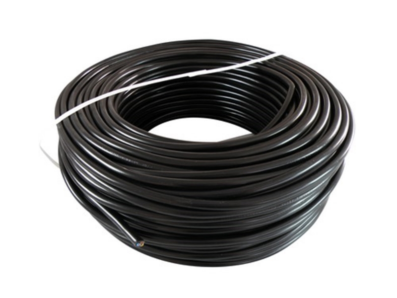 Afbeeldingen van 3 x 1.5 rond snoer VMVL zwart