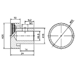 Afbeeldingen van MAUER KNOP S/F/MLS MSM NIEUWE VERSIE-MESSING