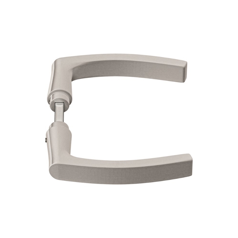 Afbeeldingen van AXA Deurkruk blok/f1 geslepen/deurdikte/38-54