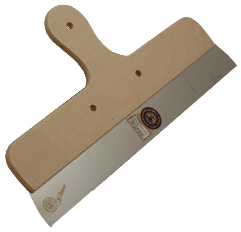 Afbeeldingen van Spackmes 250mm houten greep RVS