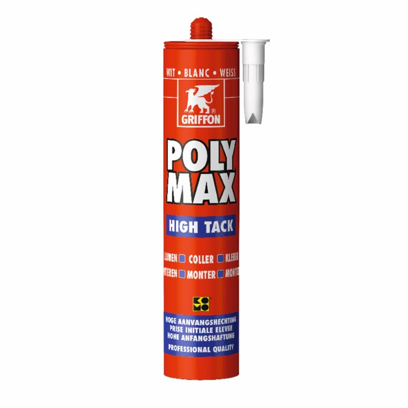 Afbeeldingen van Griffon Poly Max® High Tack Wit Koker 425 g NL/FR/DE