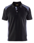 Afbeeldingen van Blåkläder/Poloshirt piqué/3324/Zwart/Grijs/L