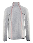 Afbeeldingen van Blåkläder/Gebreid vest/4942/Grijs mêlee/rood/XXL
