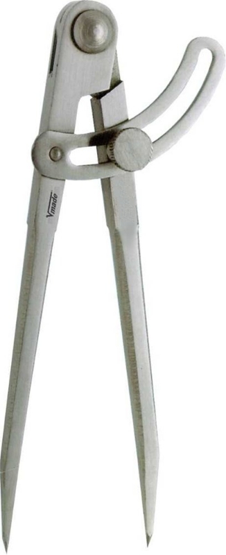 Afbeeldingen van Steekpasser m/stelboog 200mm staal blank