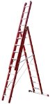 Afbeeldingen van 4Tecx Reformladder 3-delig aluminium 3 x 10 m