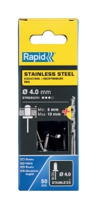 Afbeeldingen van Rapid 4x14mm RVS blindklinknagels 50 st. + boor, Blister