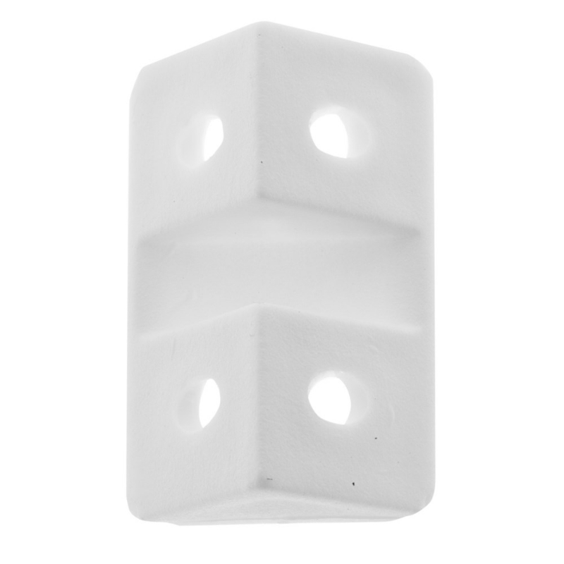 Afbeeldingen van kastverbinder mini wit breed x 4 gat 100 st.