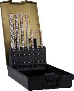 Afbeeldingen van Hamerborenset '202', SDS+, Quattro-X, 7-dlg, ø5-12 ABS