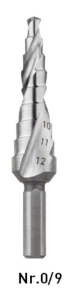 Afbeeldingen van HSS Trappenboor Nr.0/9 / ø4-12