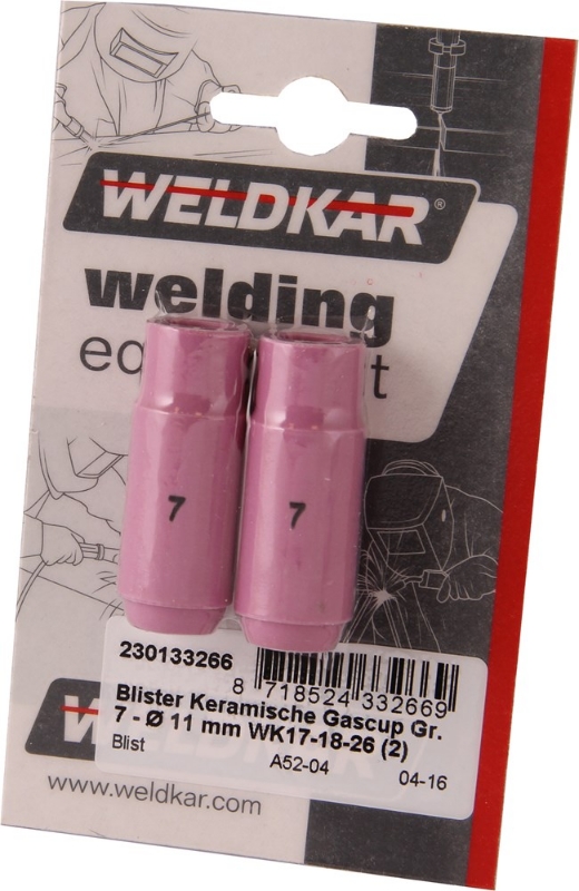 Afbeeldingen van Keramische gascup Gr. 7 - Ø 11 mm, per 2 st.