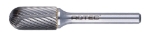 Afbeeldingen van HM-Stiftfrees, model C, Z3 / Spiraalvertand / ø12,7x25x70xø6