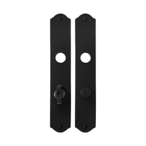 Afbeeldingen van GPF6100.22 schild WC63/8 238x41x4mm smeedijzer zwart