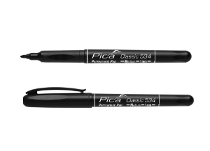 Afbeeldingen van Pica 10st 533/46 Permanent Pen 0,7mm rond zwa