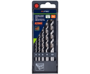 Afbeeldingen van Houtspiraalborenset '262', DIN 338, TLS, 5-dlg, ø4-10