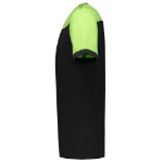 Afbeeldingen van T-SHIRT BICOLOR NADEN BLACKLIME L