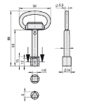 Afbeeldingen van STUV Doornsleutel driekant 8mm