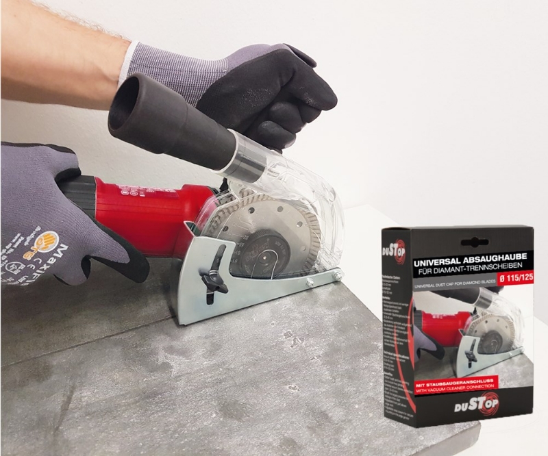 Afbeeldingen van DUSTOP univ. afzuigkap voor diamantzaagbladen
