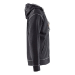 Afbeeldingen van Blåkläder/Hooded sweatshirt met rits/3398/Zwart Mêlee/XXXL