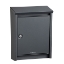 Afbeeldingen van Brievenbus D110 staal gelakt antracietgrijs