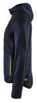 Afbeeldingen van Blåkläder/Gebreid vest met softshell/4930/Donkerblauw/Geel/L