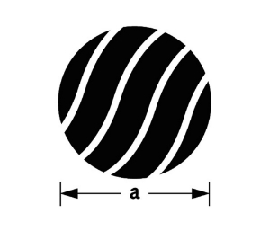 Afbeeldingen van Massief rond betonijz gedr 10mm 1m