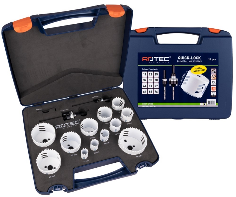 Afbeeldingen van Gatzagenset '533 - Allround', 14-dlg., ø19-76