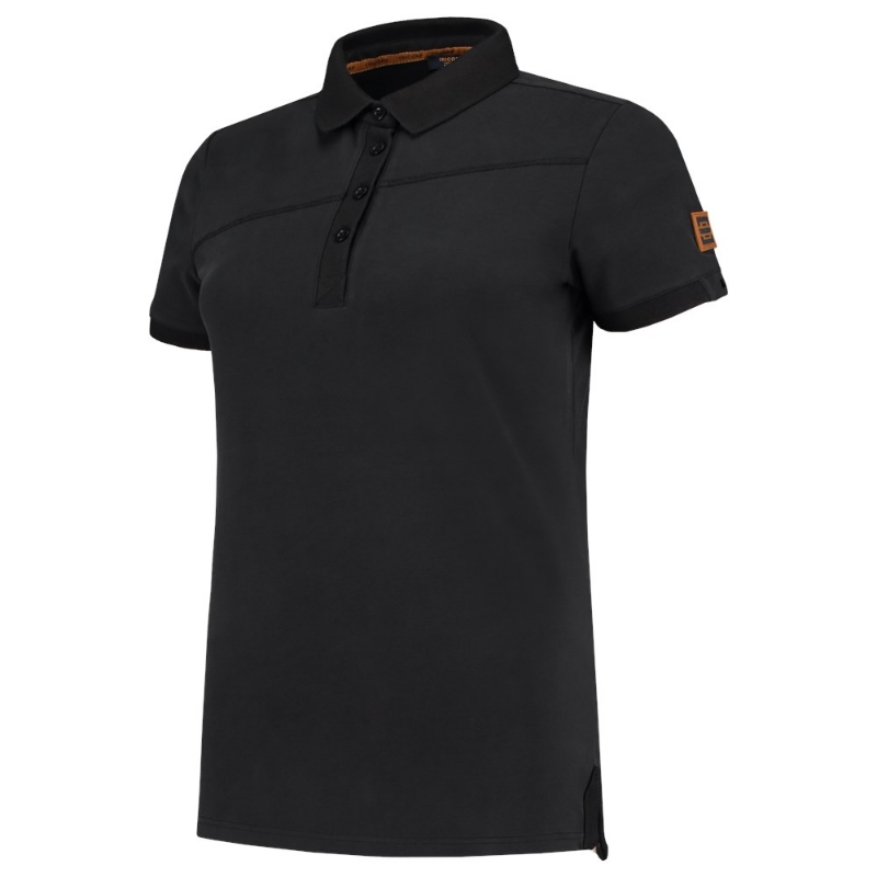Afbeeldingen van Poloshirt Premium Naden Dames Black XXL