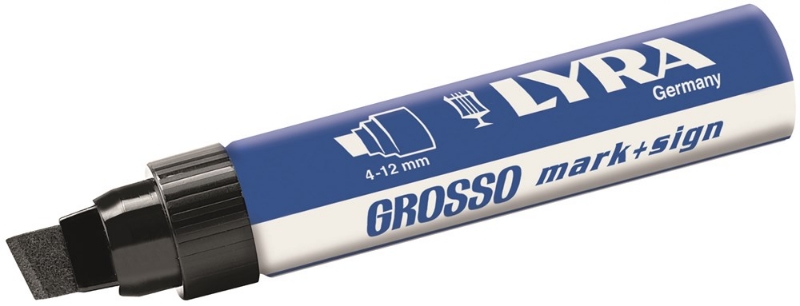 Afbeeldingen van Merkstift permanent, punt 4-12 mm rood