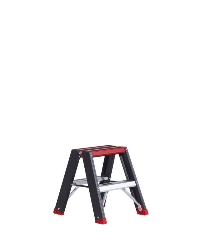 Afbeeldingen van Taurus dubbel oploopbare trap TDO 2 x 2 zonder beugel