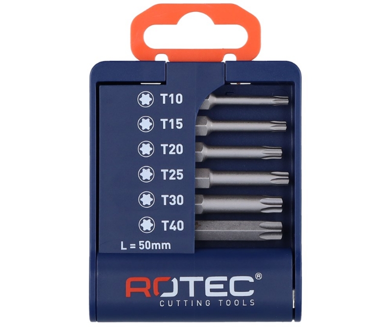 Afbeeldingen van Bitset 6-delig E6,3 x 50mm TORX