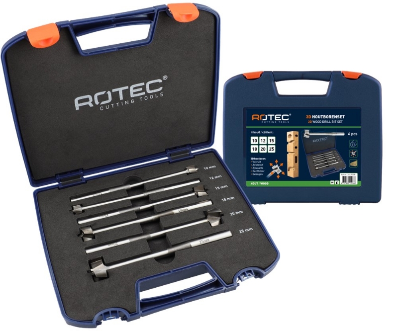 Afbeeldingen van 3D-Houtborenset '244', 6-dlg, ø10-25