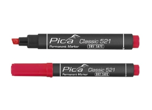 Afbeeldingen van Pica 521/40 Perm. Marker 2-6mm beitel rood
