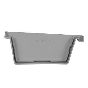 Afbeeldingen van 125mm bakgooteindst. rechts gr