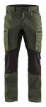 Afbeeldingen van Blåkläder/Service werkbroek stretch/1459/Army Groen/Zwart/C50
