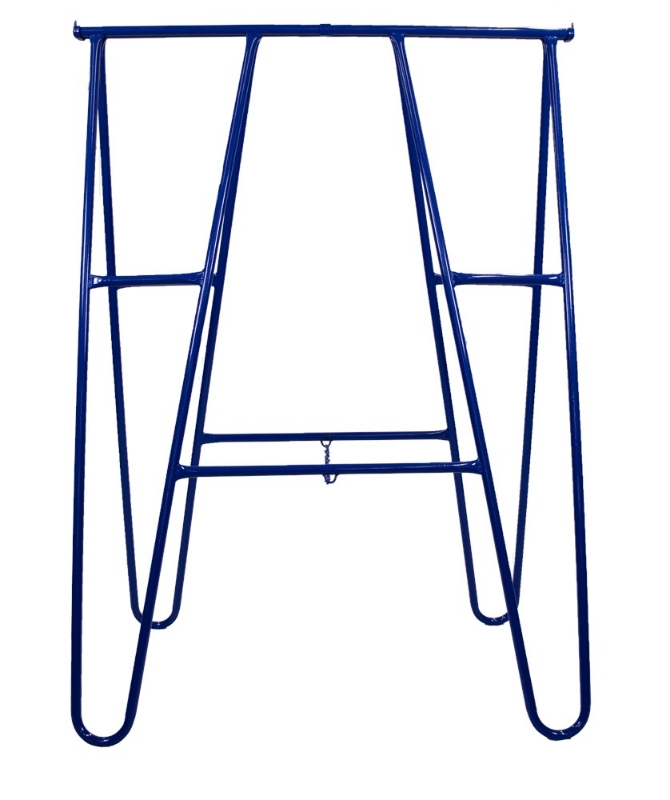 Afbeeldingen van Klapschraag 1500x1140 blauw gemoffeld, buis: 20x1.2