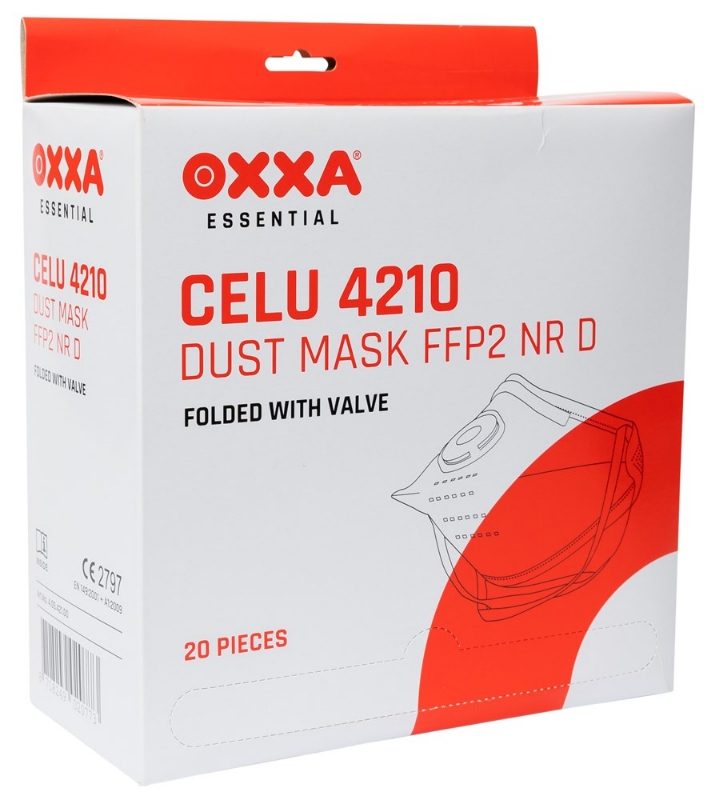 Afbeeldingen van M-SAFE VOUWMASKER FFP2 VENTIEL TYPE 4210