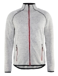 Afbeeldingen van Blåkläder/Gebreid vest/4942/Grijs mêlee/rood/XXL