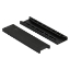 Afbeeldingen van Kunststof Tunnelblokje 26x6 mm zwart - zakje/100 stuks