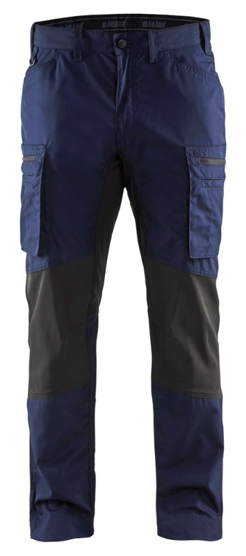 Afbeeldingen van Blåkläder/Service werkbroek stretch/1459/Marineblauw/Zwart/C50