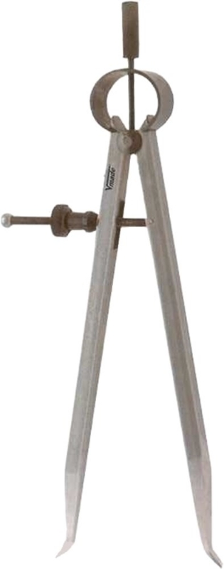 Afbeeldingen van Voetjespasser m/veer 200mm staal blank