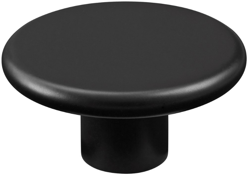 Afbeeldingen van Knop rond 50mm zwart