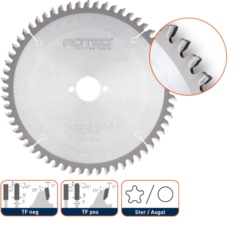 Afbeeldingen van HM Zaagblad voor NF-metalen, ø160x2,2x20,
