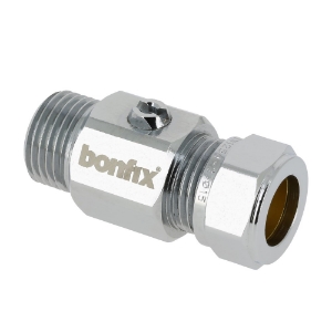 Afbeeldingen van BONFIX 832711 kogelstopkraan recht 3/8 buitendraad x 12