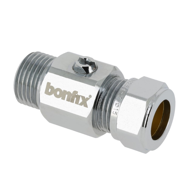 Afbeeldingen van BONFIX 832711 kogelstopkraan recht 3/8 buitendraad x 12