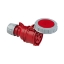 Afbeeldingen van CEE contrastekker 32A 5p 400V 6h rood IP67 Shark