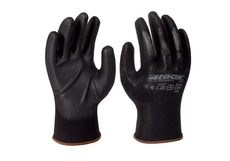 Afbeeldingen van 4Tecx Handschoen PU zwart 3 paar maat 9