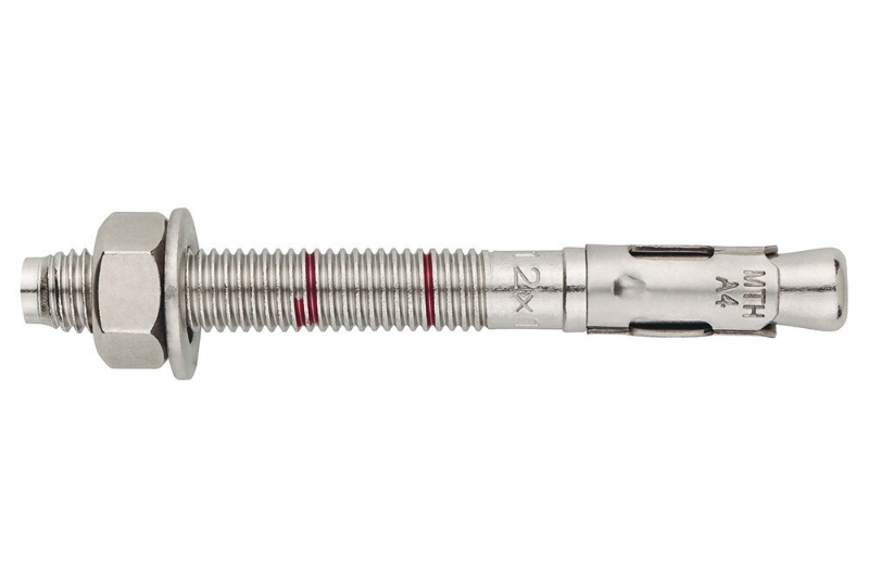 Afbeeldingen van 4Tecx Doorsteekanker RVS A4 M10 x 70 Ø 10mm E