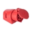 Afbeeldingen van CEE opbouw wcd 32A 5p 400V 6h rood-rood IP44 rood huis